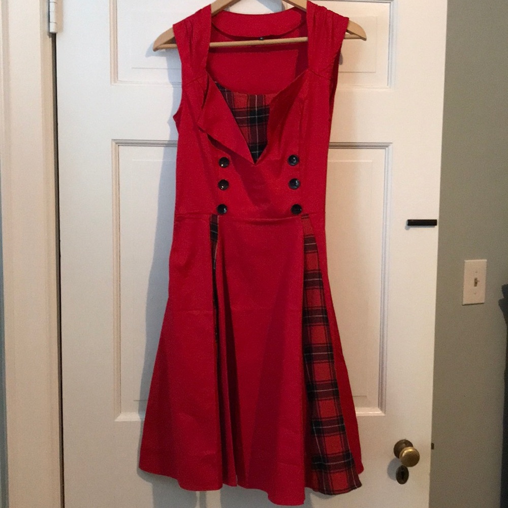 50s style swing dress